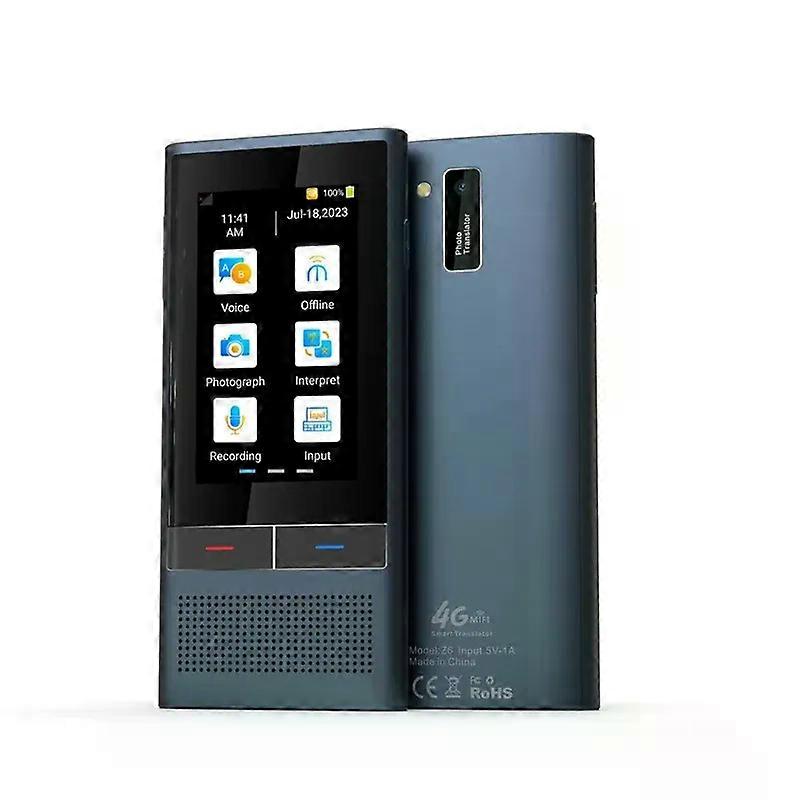 con Translator Machine Z6 117 Languages 4G Internet Real-time Recording Text Simultaneous Interpretation Translation AI Conversion