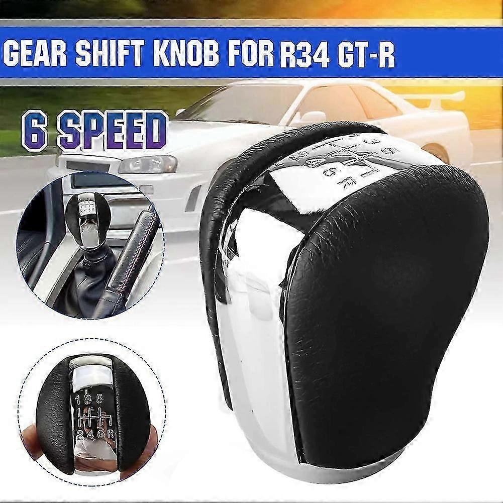 6 Speed Manual Gear Shift Knob Chrome Shifter Handball for BNR34 R34 1998/2002-2005/2008 32865-AA42