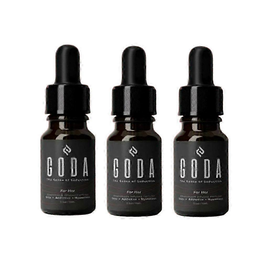 1-3X GODA Γυναικείο Άρωμα Φερομόνης - 15ml Λουλουδάτο Άρωμα με Γιασεμί &; Τριαντάφυλλο