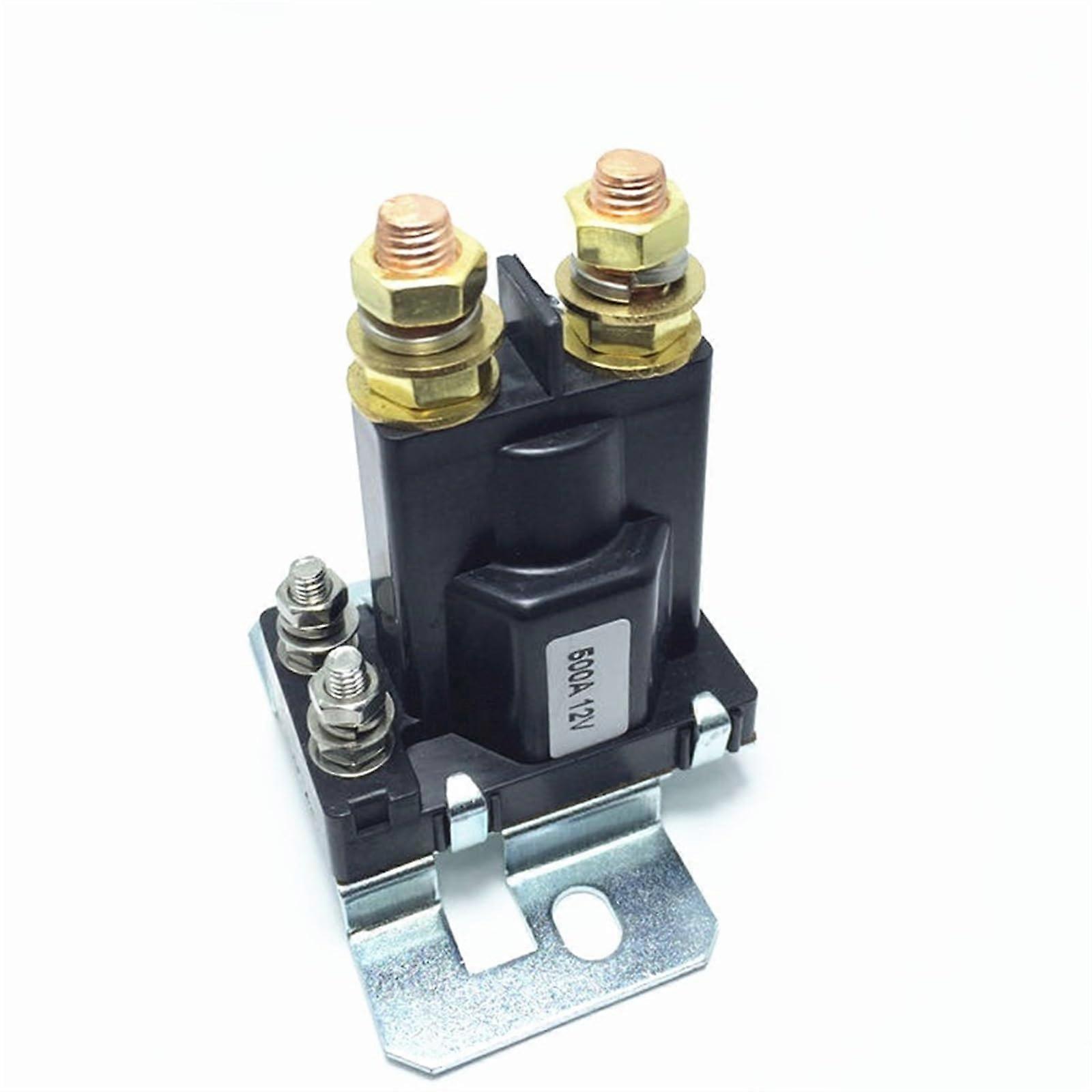 1Pcs 12V/24VDC 500A AMP 4 Pin Relay On/Off Car Auto Power Switch Plastic Double Batteries Isolator(12V Continuous)