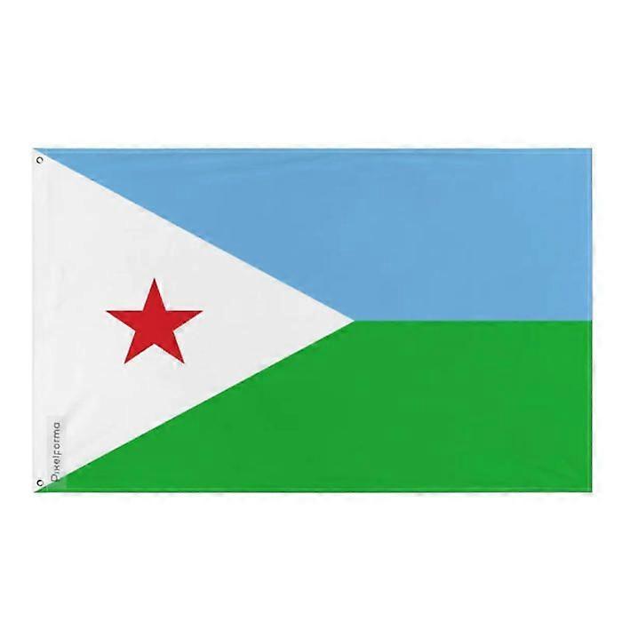 Flag of Djibouti – 64 x 96 cm – Polyester – Iron eyelets – Durable