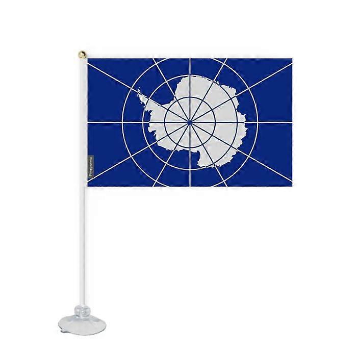 Flag - Antarctica - Mini Suction Cup Flag - 14 x 21 cm - Polyester - Outdoor