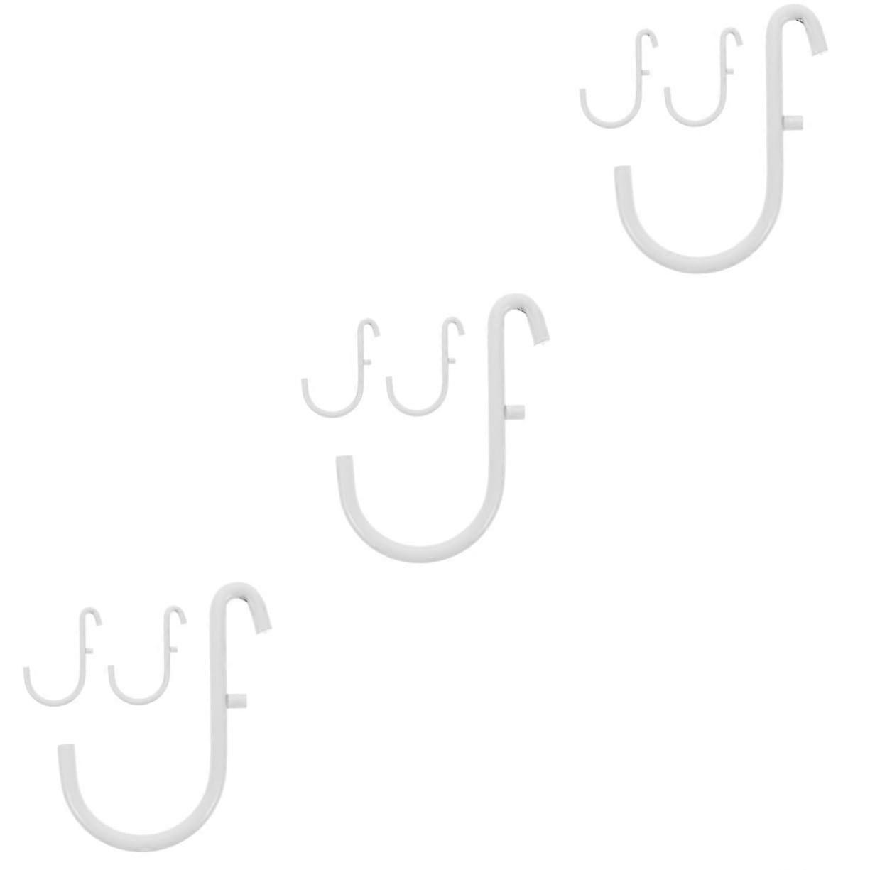 3 Sets of 3-Piece Pegboard Hooks Kit for Standard Pegboards, Organizers for Tools, Crafts, and Home Storage