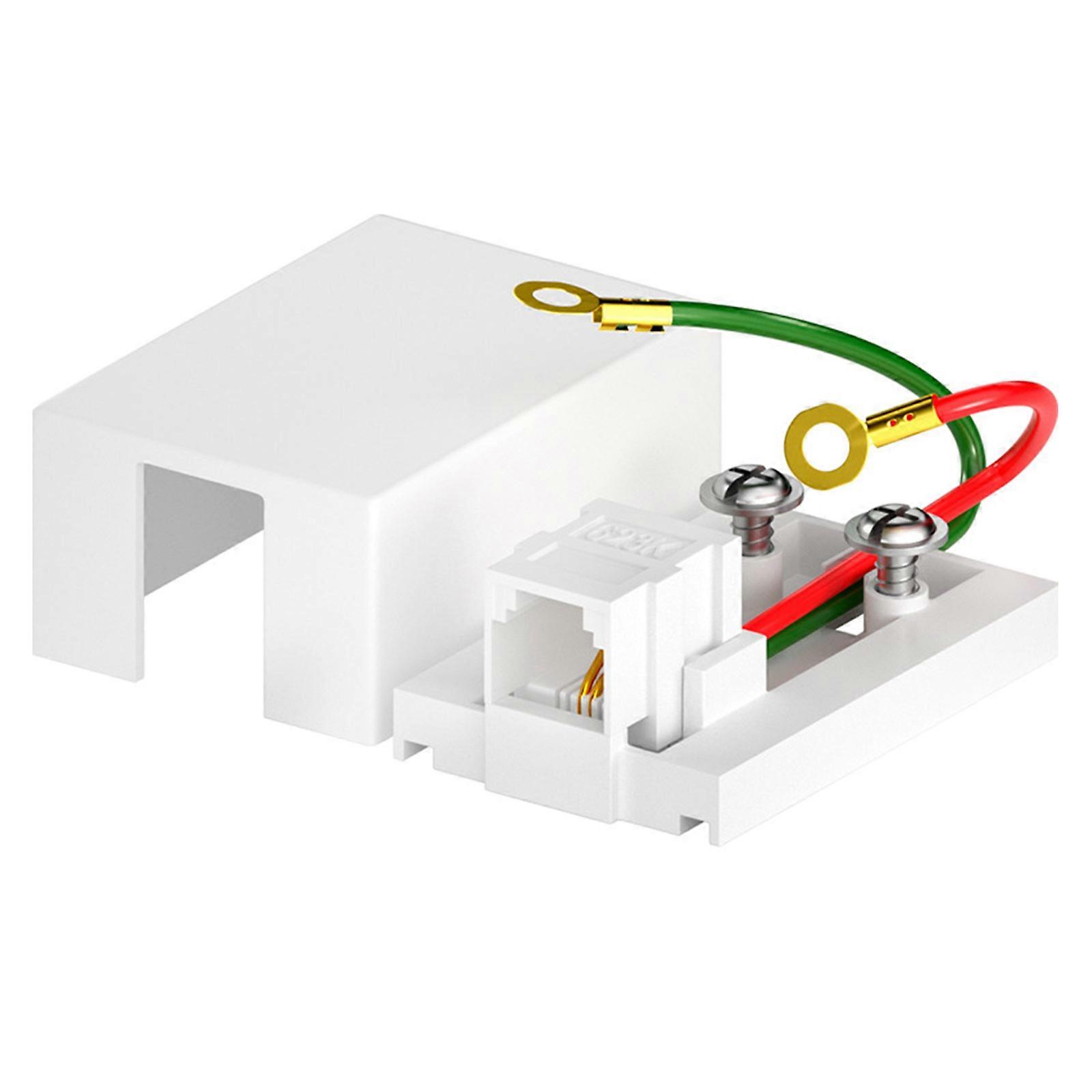Phone Surfaces Mount Jacks White RJ11 Single Port Telephone Jacks Easy to Use Simple Cable Management and Installation