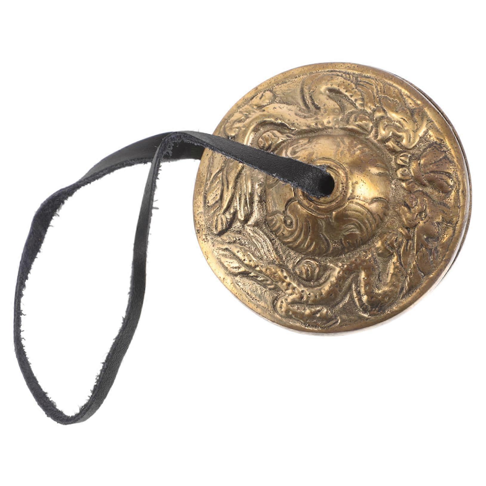 Nepal Brass Tingsha Bell Meditation Bells Tingsha Decorative Finger Cymbals for Dancing