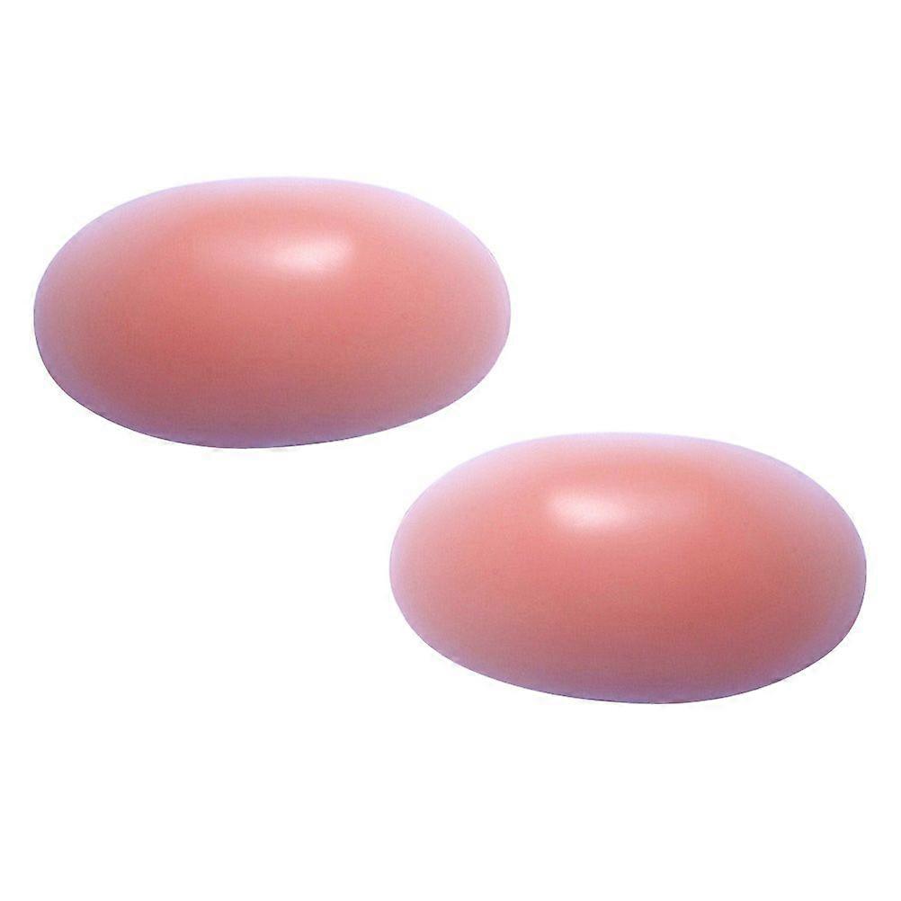 1 Pair of Detachable Shoulder Pads Self-Adhesive Shoulder Beautifier Portable Shoulder Enhancer (Skin Color)