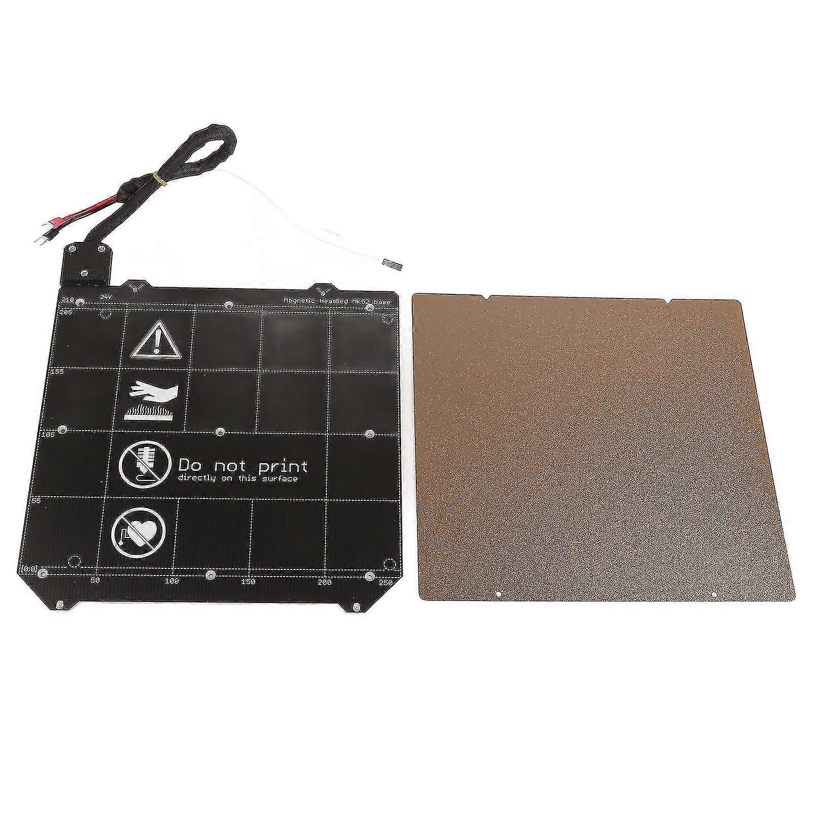 For Prusa I3 Mk3s Mk2.5 Magnetic Hot Bed+textured Layer Elastic Steel Plate For 3d Printer