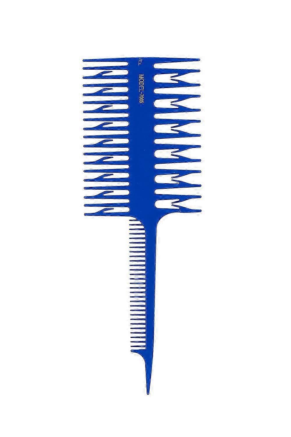 Women's Hair Dye Comb, Highlight Sectioning Tool for Coloring & Styling (Blue)