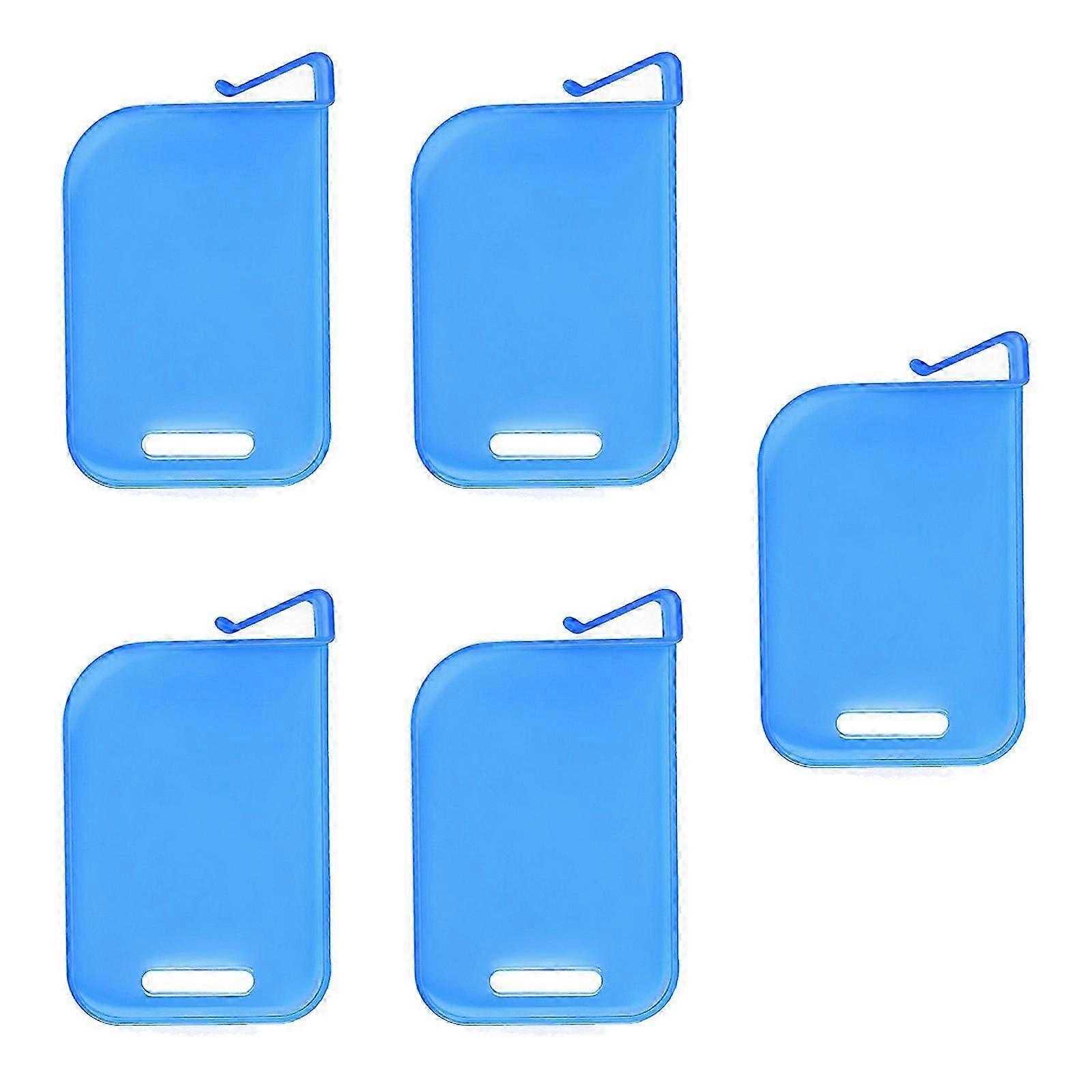 5Pcs Plastic Trading Card Box Baffle Clip Card Storage Partition Board Card Box Divider Clapboard Easy to Install Red