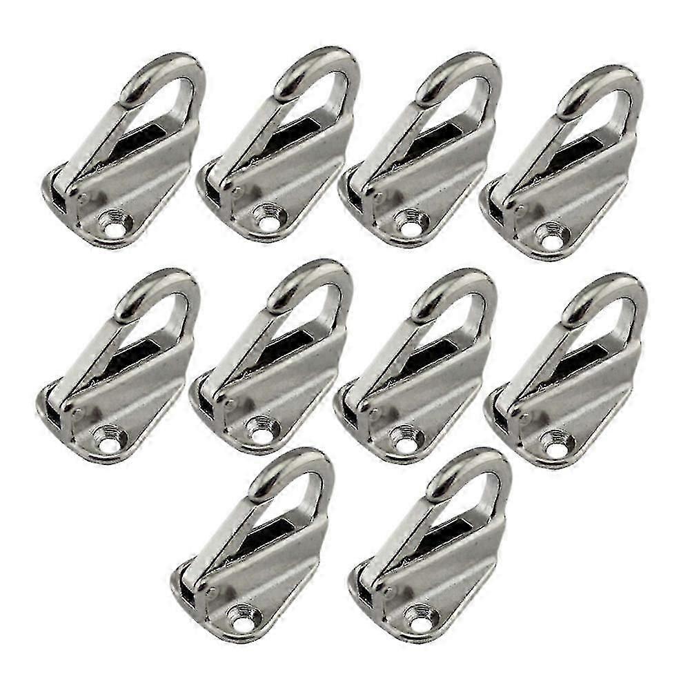 10szt 43mm Stal nierdzewna Fending Hooks Spring Hook Snap Attach Rope Boat Sail Holownik