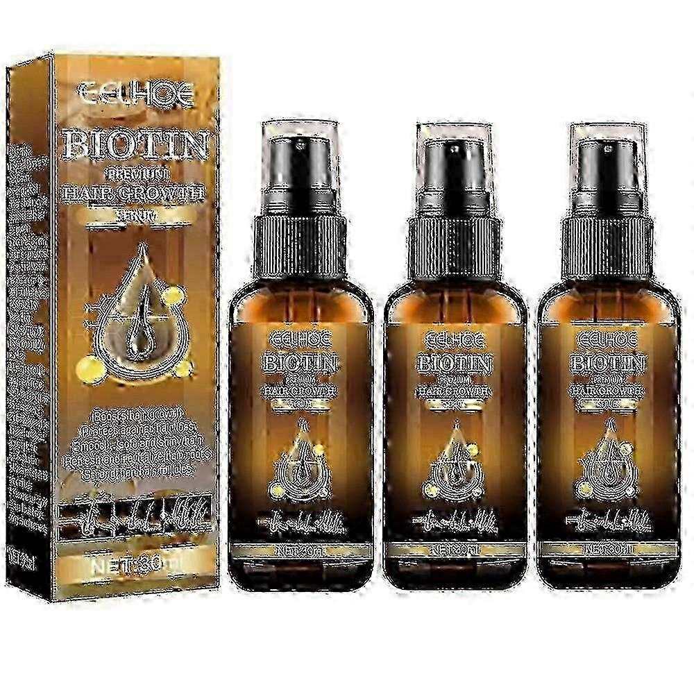 1-3x Biotyna Serum do włosów Szybki wzrost Spray Przeciw wypadaniu włosów Zapobiegaj olejkom eterycznym Przeciw wysuszaniu Leczenie łysienia Pielęgnacja włosów 30ml