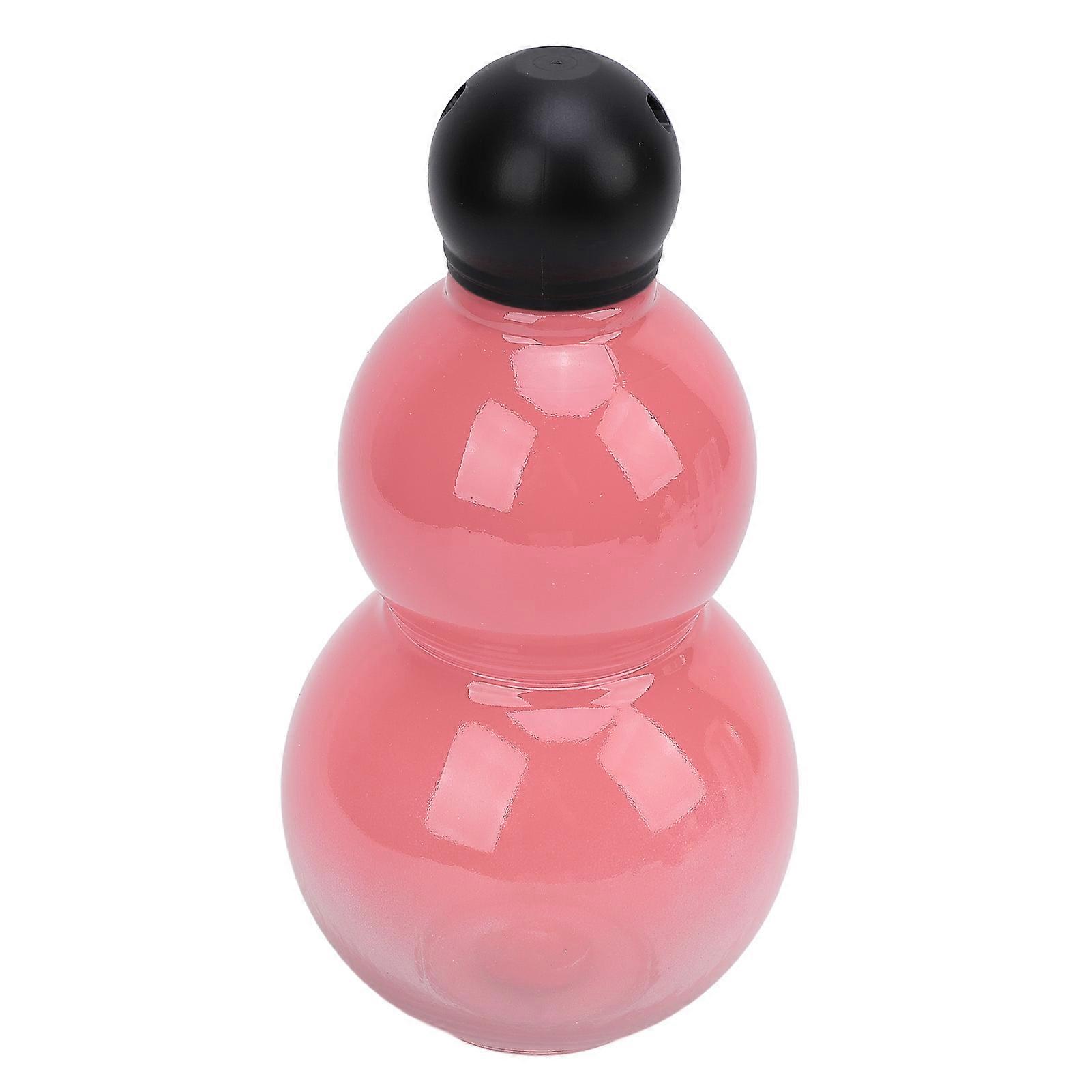 Gourd Water Bottle 800ml Large Capacity PP PC Plastic Gourd Style Sports Water Flask for Travel Pink 
