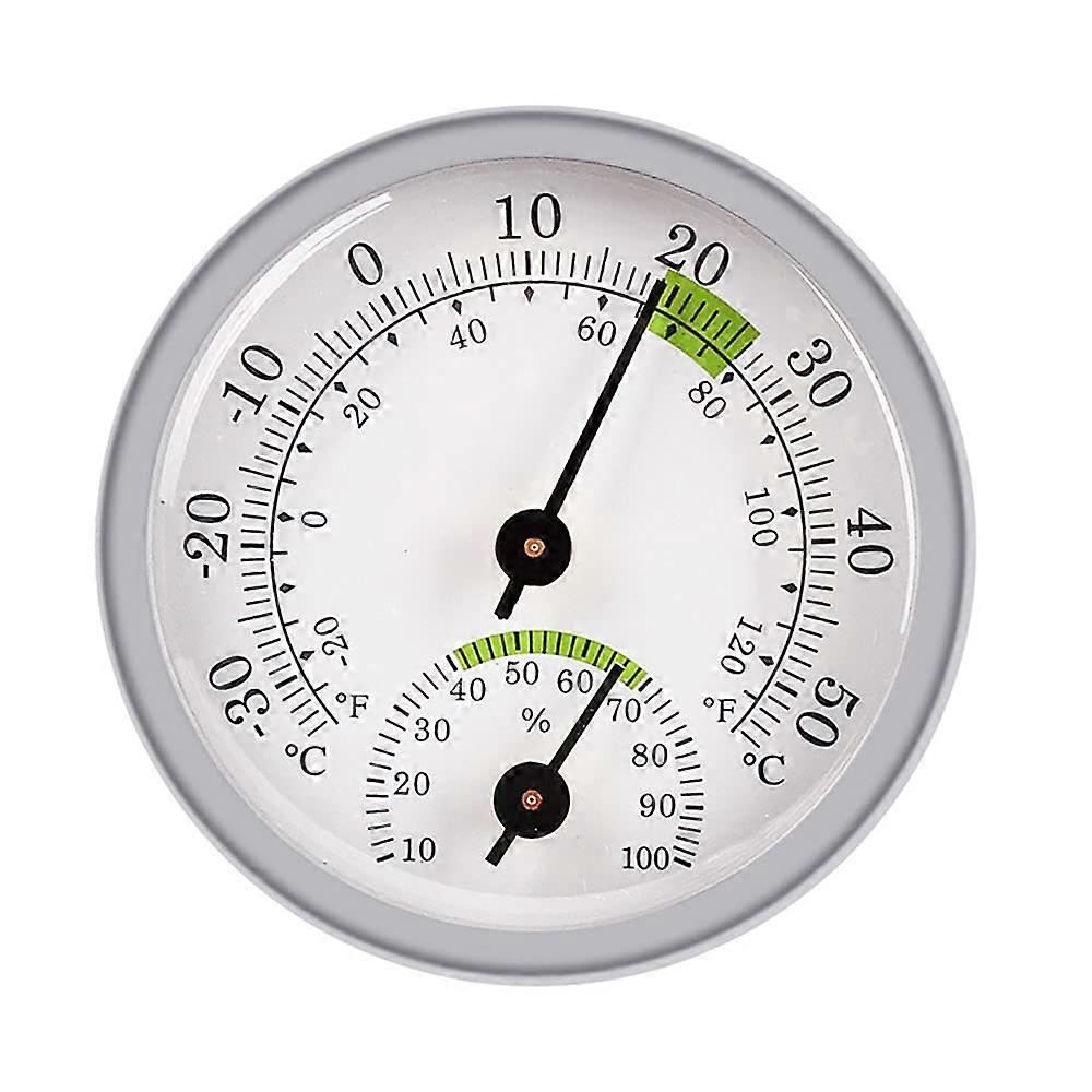 Mini Dial Thermometer Hygrometer for Indoor Outdoor Use, Weather Temperature Station, Humidity Measurement, Compact Design
