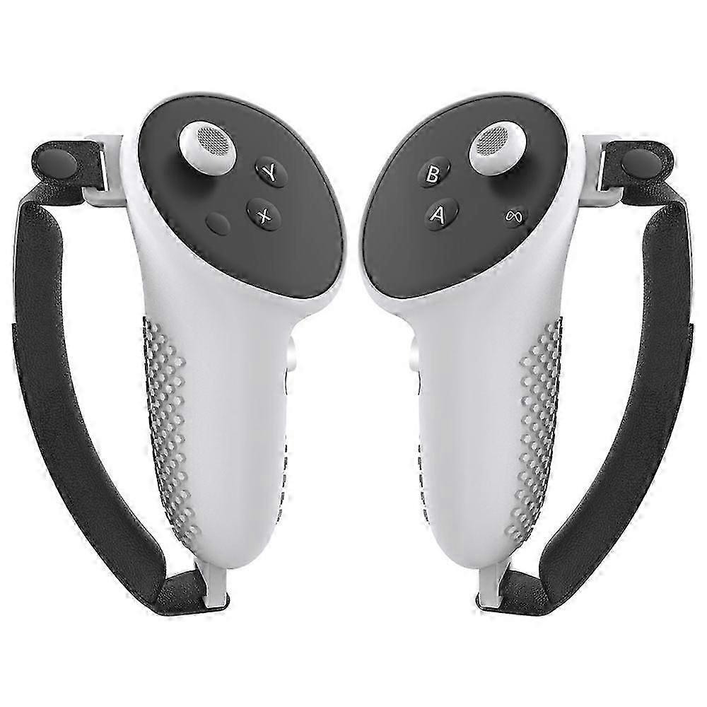 1 Pair For Meta Quest 3/3s Touch Controller Protective Cover Silicone Case With Hand Strap