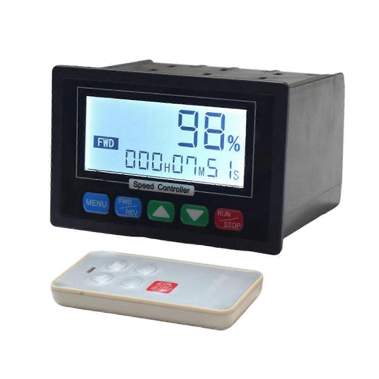 DC10V-55V PWM DC Motor Speed Controller LCD Digital Display with Remote Control EU