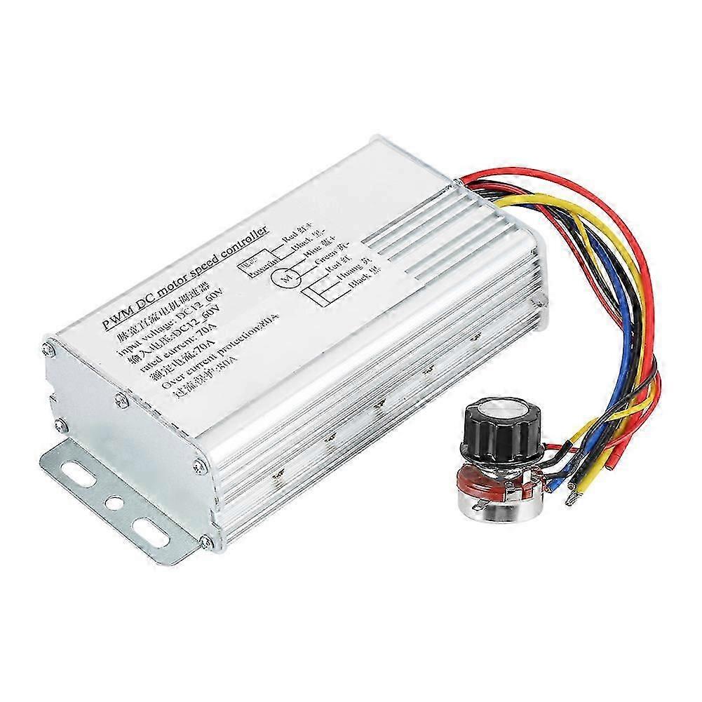 DC 12V-60V 70A PWM Motor Speed Controller Adjustable Drive Control Regulator