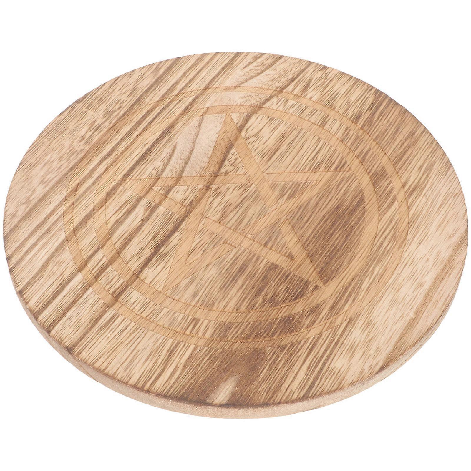 Classic Pentagram Tray, Wooden Plate Adding Elegance to Any Environment
