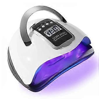 Lâmpada UV do secador do prego, secador portátil do prego da lâmpada do prego do diodo emissor de luz 280W com 66 grânulos da lâmpada, 4 temporizadores 10/30/60/99S