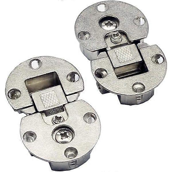 (2 pieces) 90 degree side turning axis adjustable cabinet door hidden hinge dedicated table drop hinge flat hinge