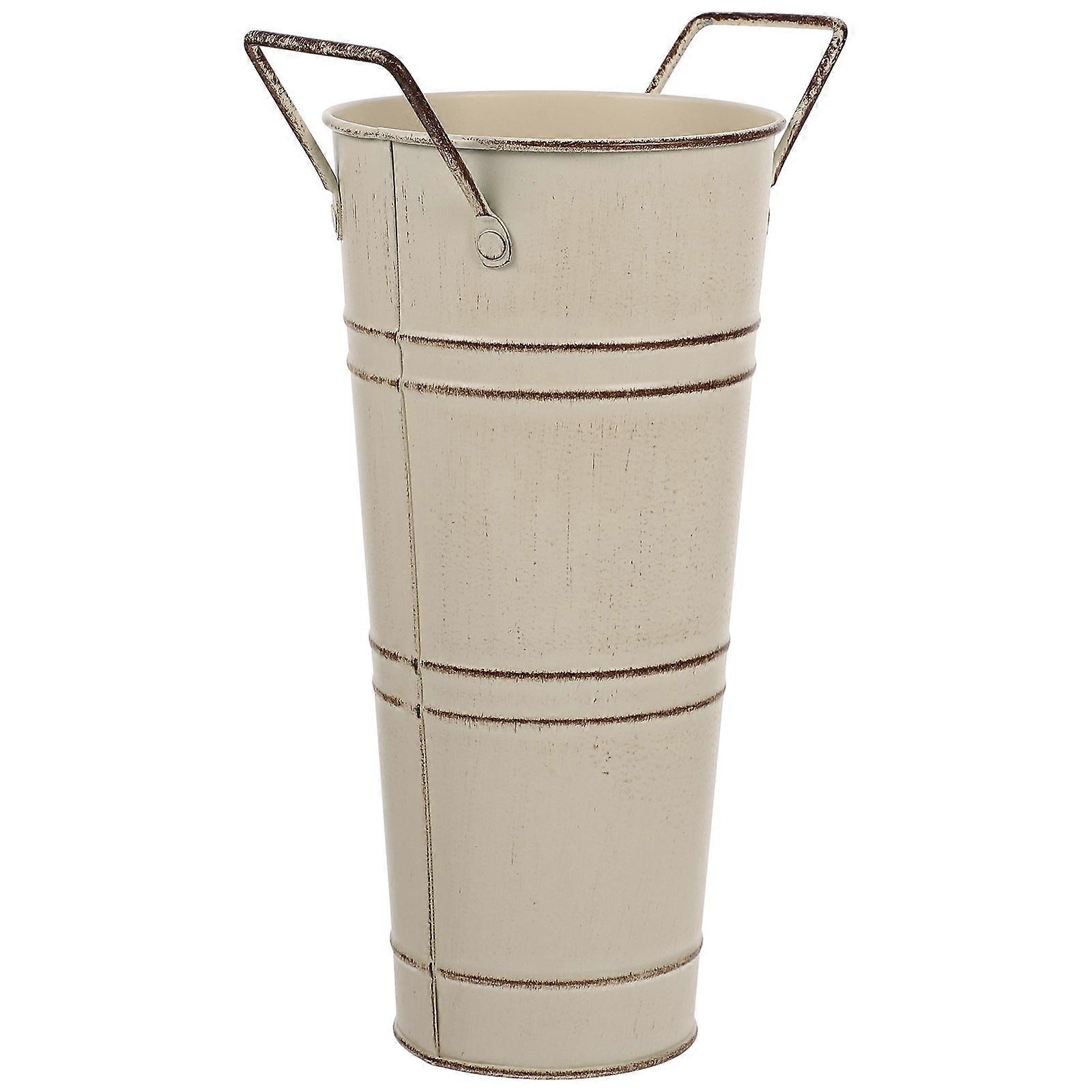 Classic Bucket Vase for Arrangements, Practical and Aesthetic Appeal