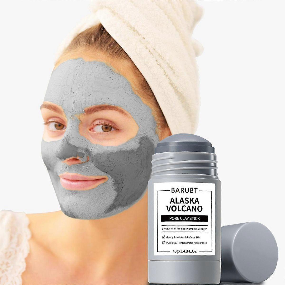 Effective Mugwort Clay Mask Stick Brighten Deep Cleaning Face Mask for Outdoor Travel