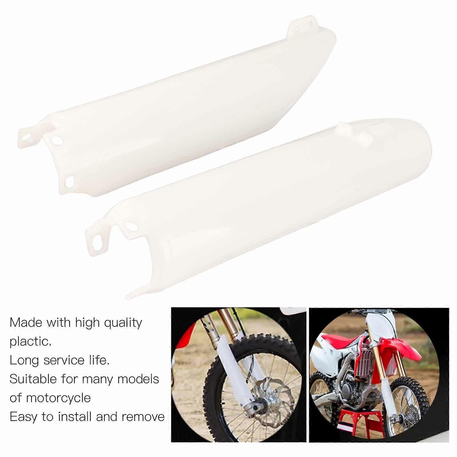 Motocycle Fork Guard Protector White Front Shock Guard Cover Replacement for CR125 CR250 CE500 CRF450 CRF 250