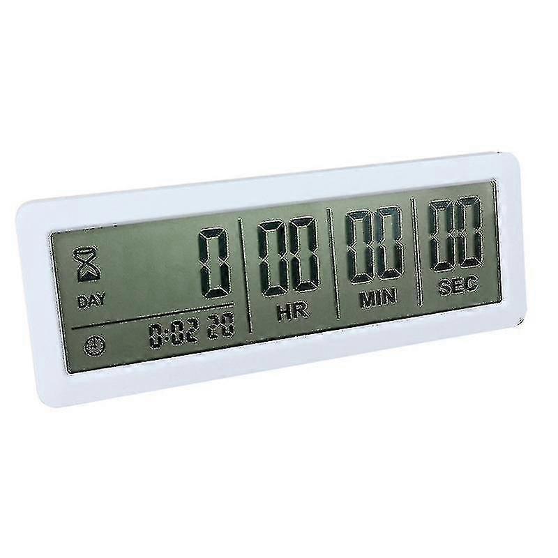 Digital Countdown Timer Clock - 999 Days Countdown - White