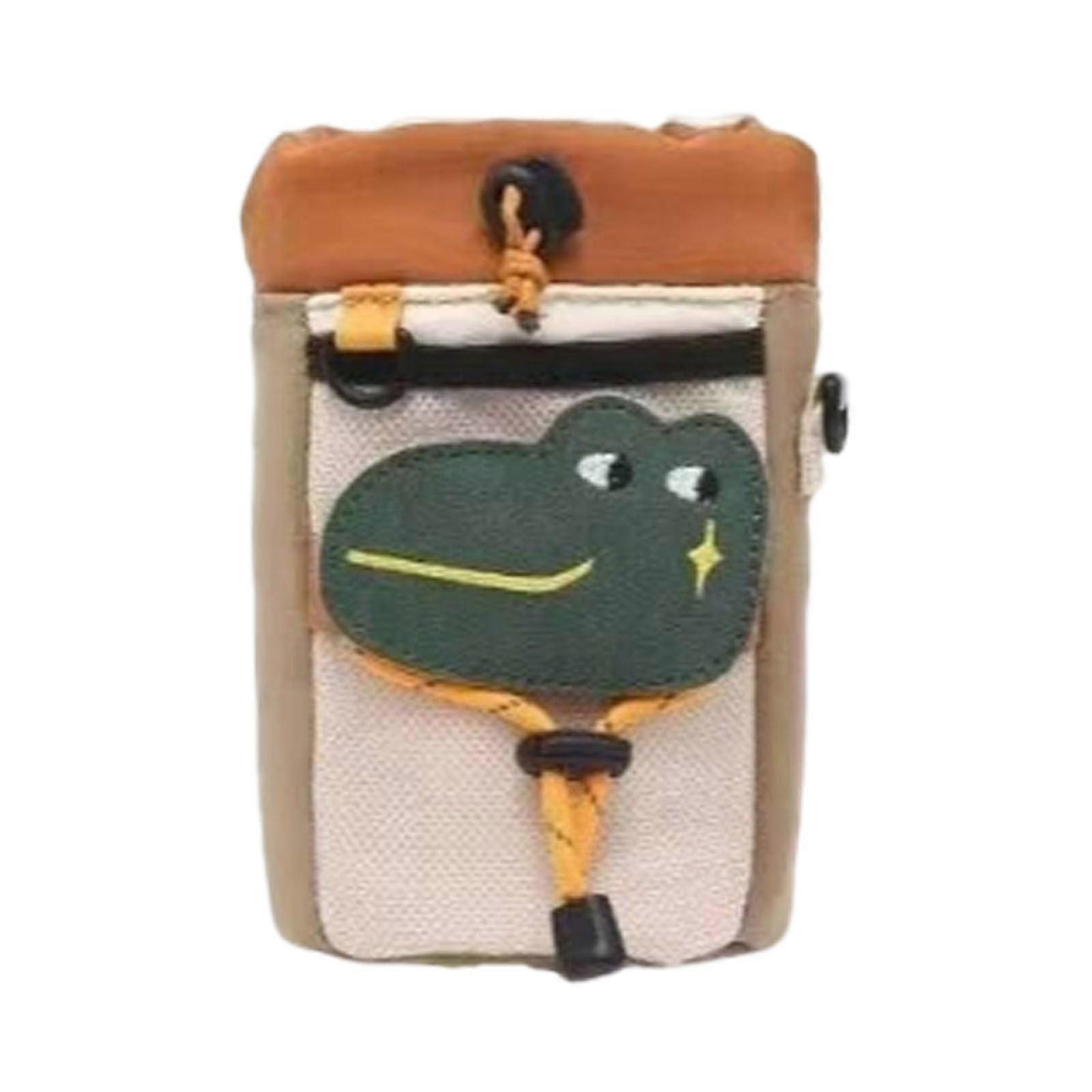 Handlebar Bag Bicycle with Drawstring, Velcro, 3Point Bindings, 11x17cm (GreenV)