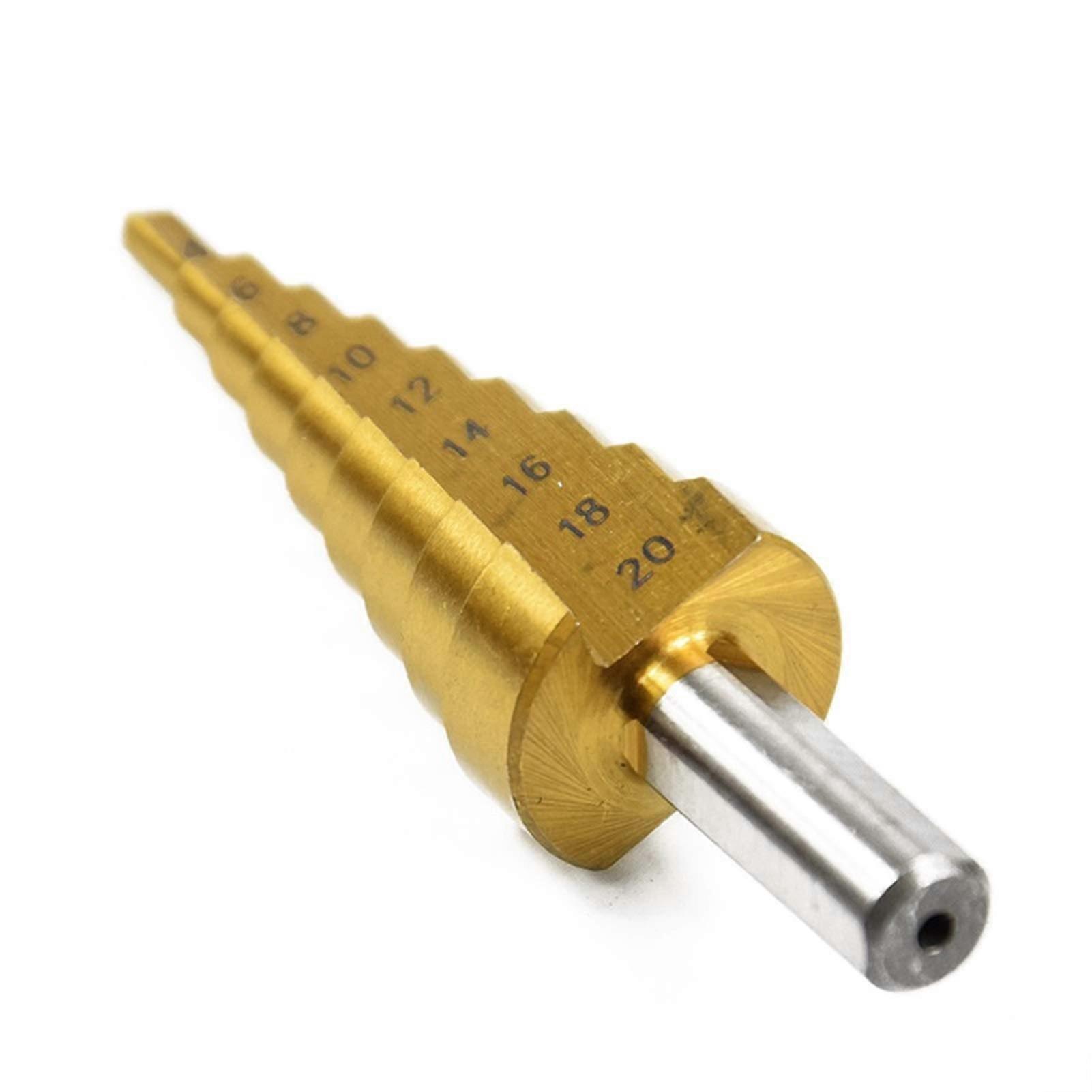 WNJTool, 420mm hole drill cone drill countersink Titan Bit Set drill set HSS steel step sharpening (Size : 420mm)