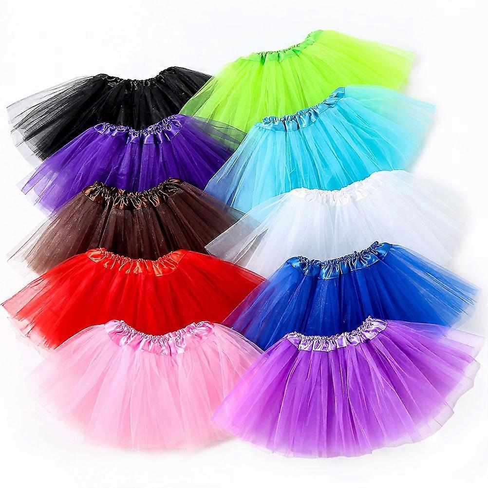 Ballet Skirts Tutu Skirt Dance Practice Performance Wear Flared Ballet Style Kids Dancewear 6Pack