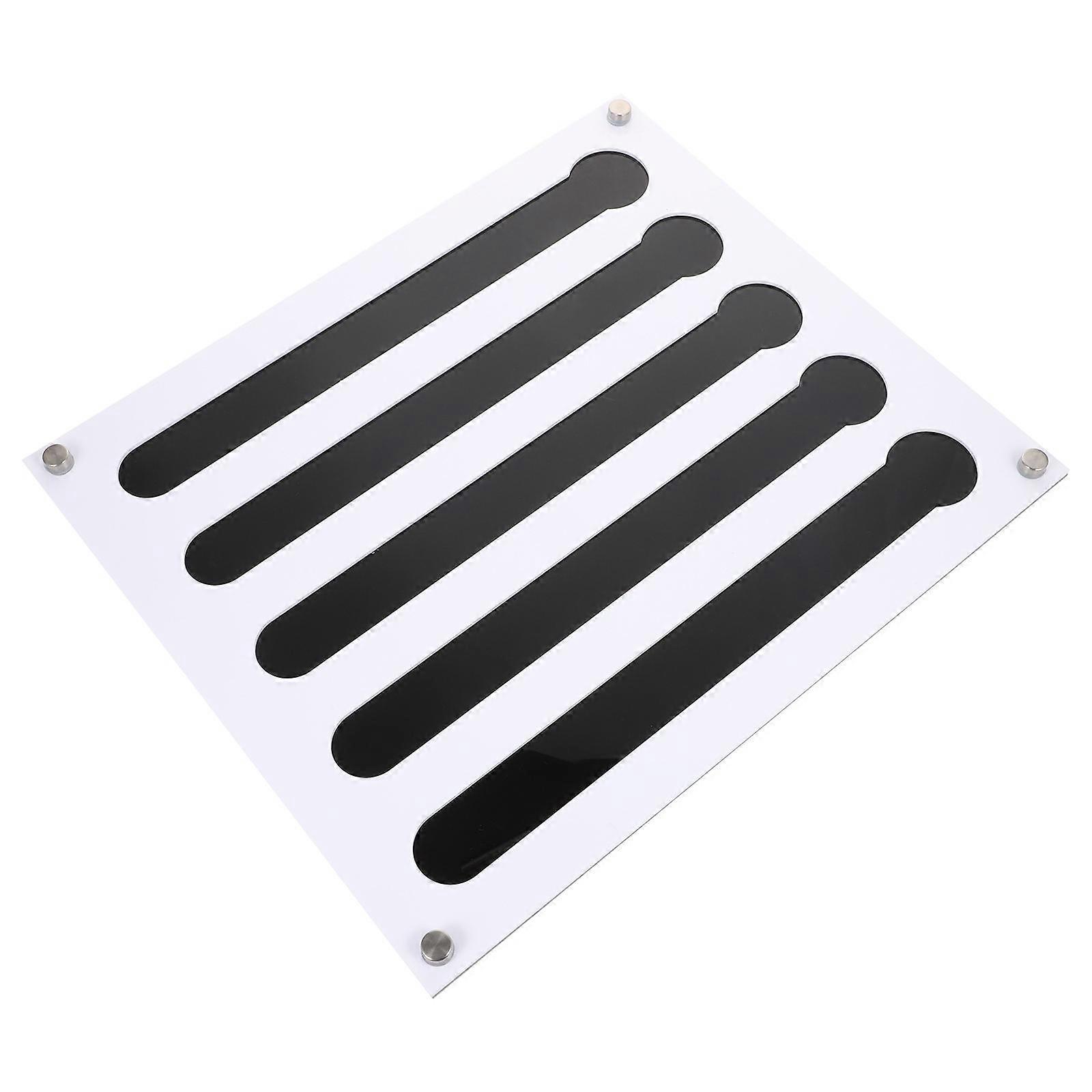 Black Acrylic Coffee Capsules Holder for Shop Excellent Durability Practicality Keeps Kitchen Neat 4x6 Inches