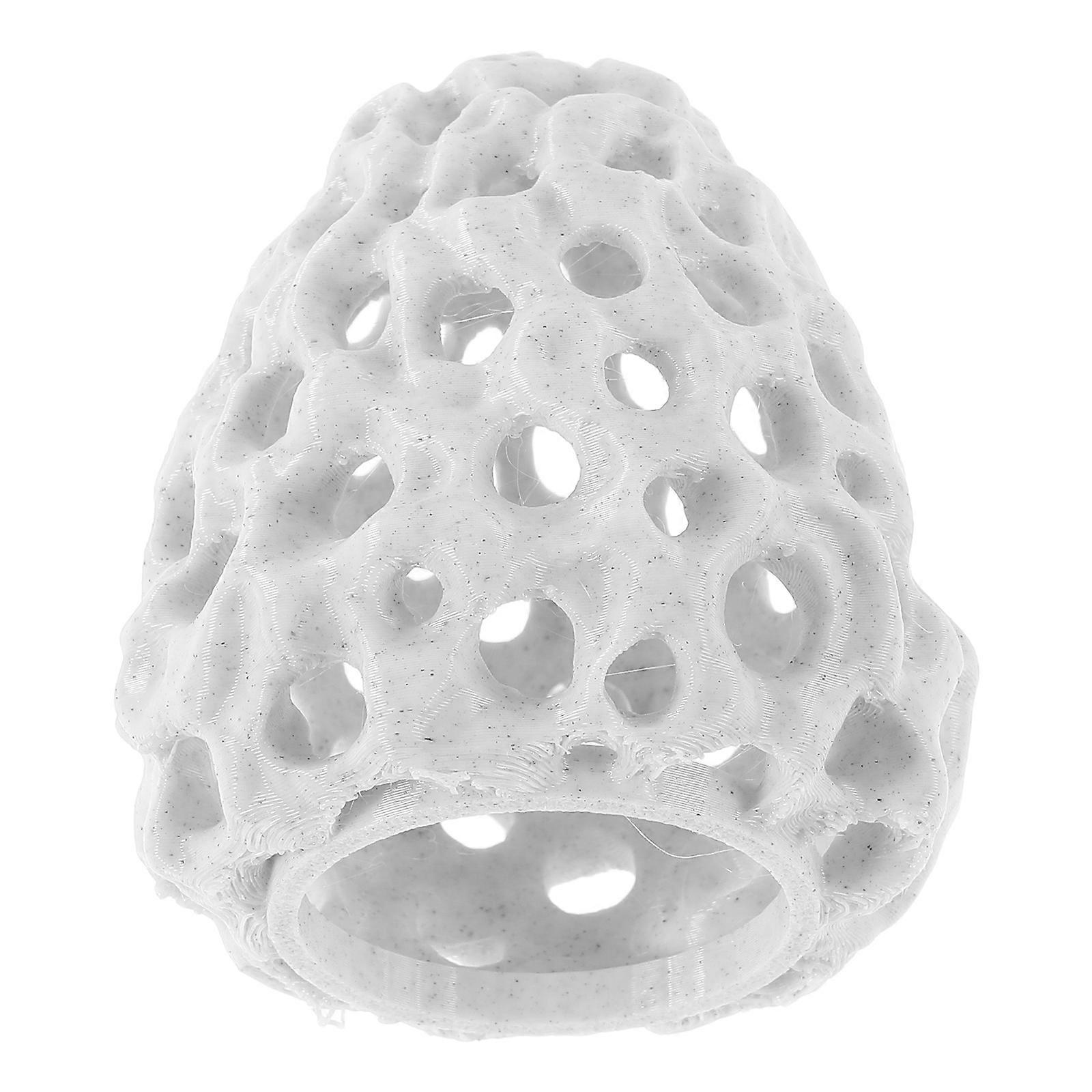 Porous Aquarium Shrimp Hideaway Rock with Suction Cup for Fish Tanks – Enhances Underwater Landscape, Easy to Clean