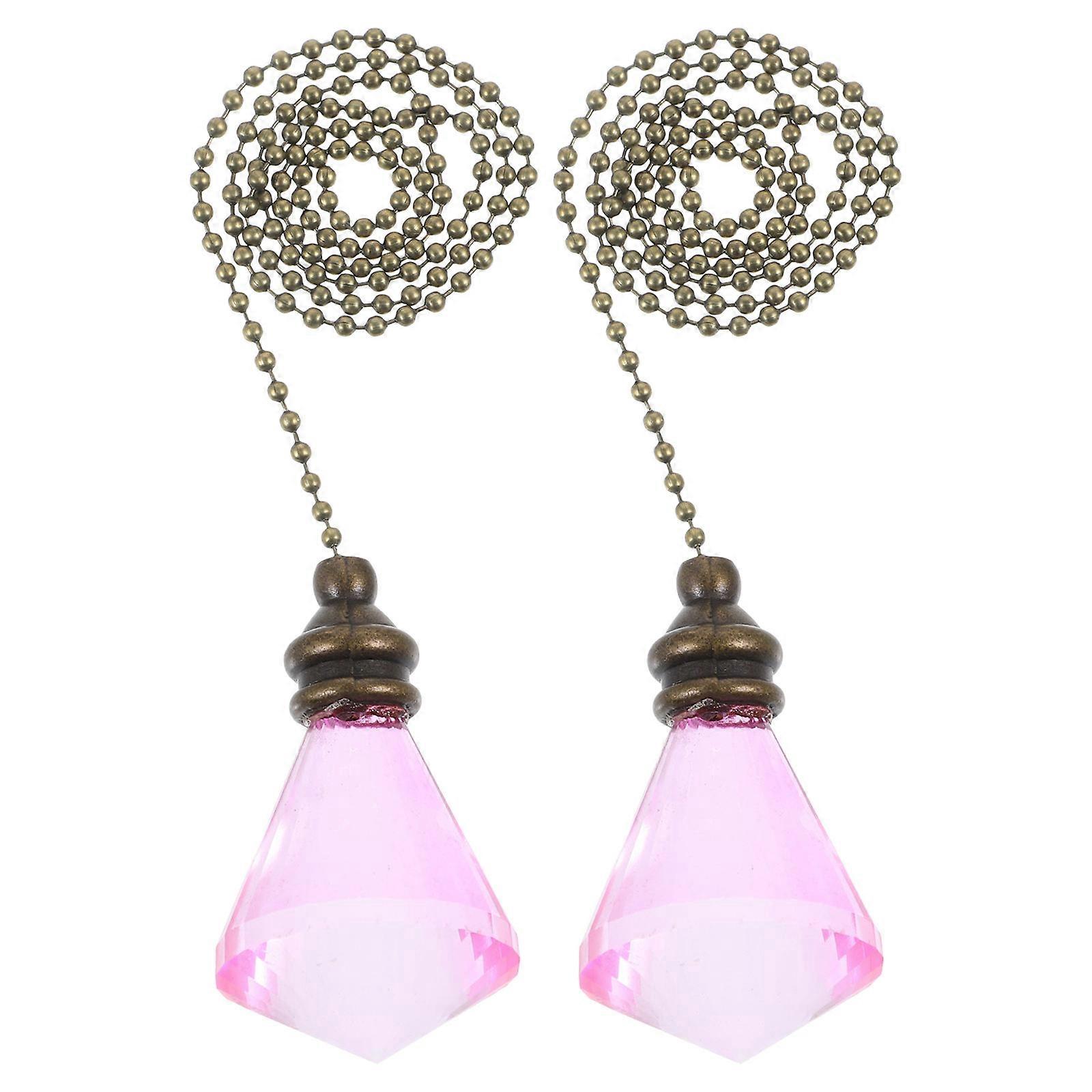 2pcs Ceiling Fan Pull Chain Lighting Beaded Chain Light Fixture Fan Pull Bedside Lamp Chain