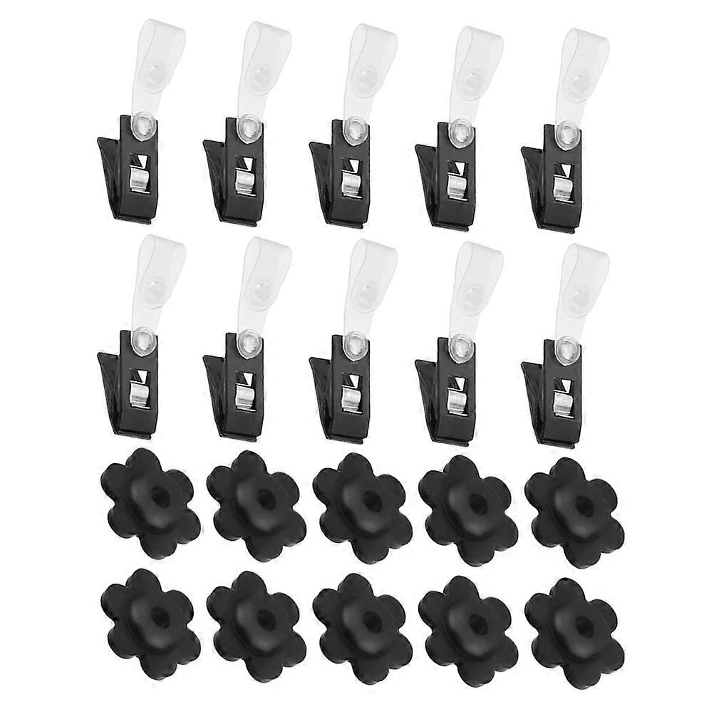 1 Set Garden Flag Windproof Clip and Fixed Stopper Accessories