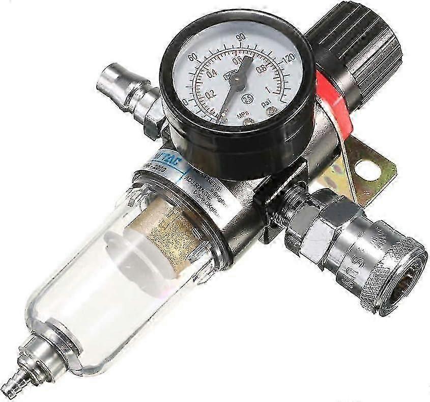 Air Source ProcessorAfr2000 Air Source Processor,1/4" Air Compressor Filter Water Separator Trap Tool Kit With Regulator Gauge