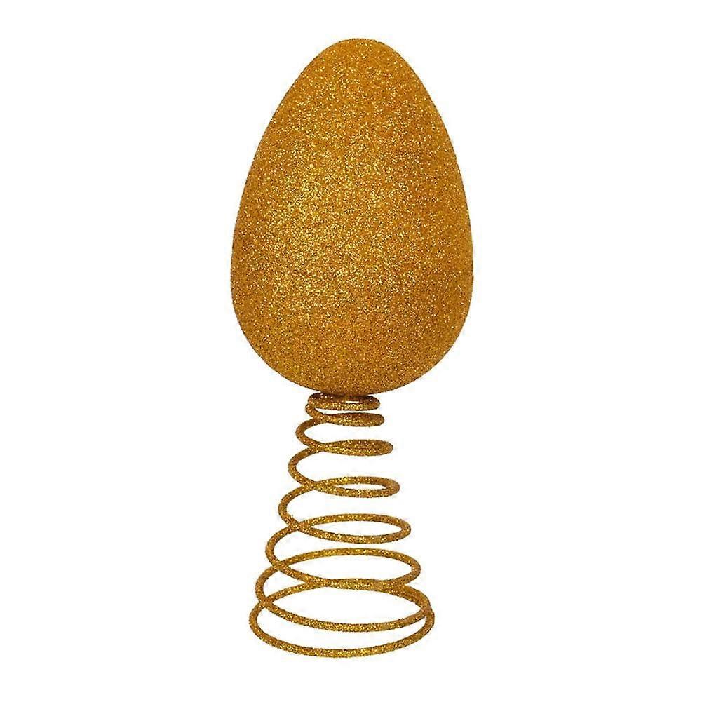 Ostereier-Baumspitze Glitter Egg Ornament For Trees Shiny Easter Topper Spring Desk Tree Decor With Ornaments