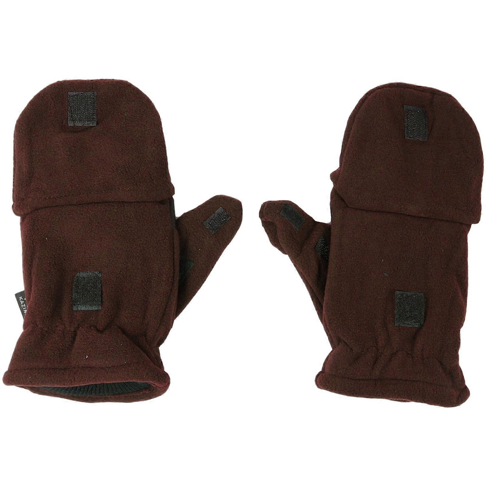 Here's a refined and professional product description based on your input:
**Double Layer Fleece Fingerless Gloves with Flap Cover – Thermal