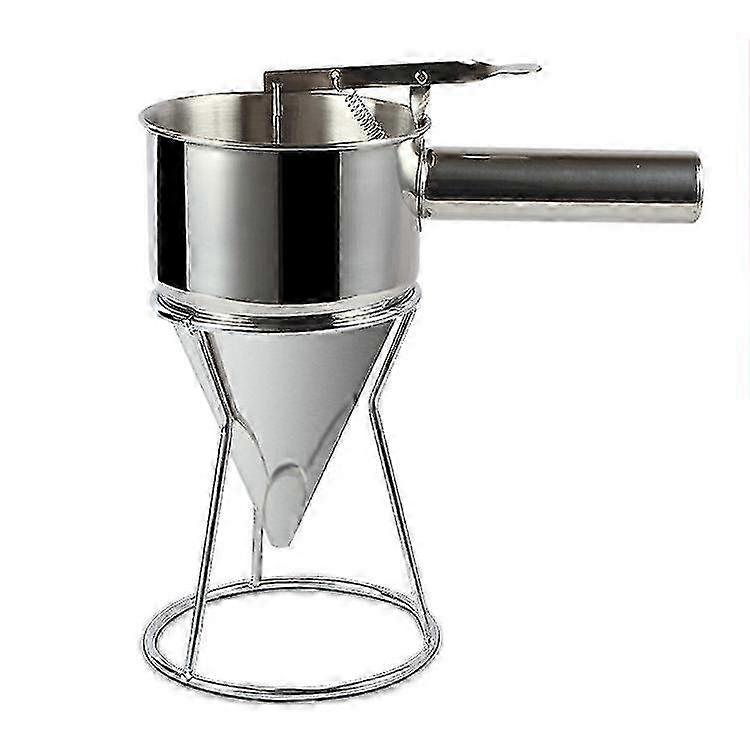Piston Funnel with Support for Dosing Sauce or Cream, Ideal for Kitchen and Bakery Use, 1 Piece Baking Funnel