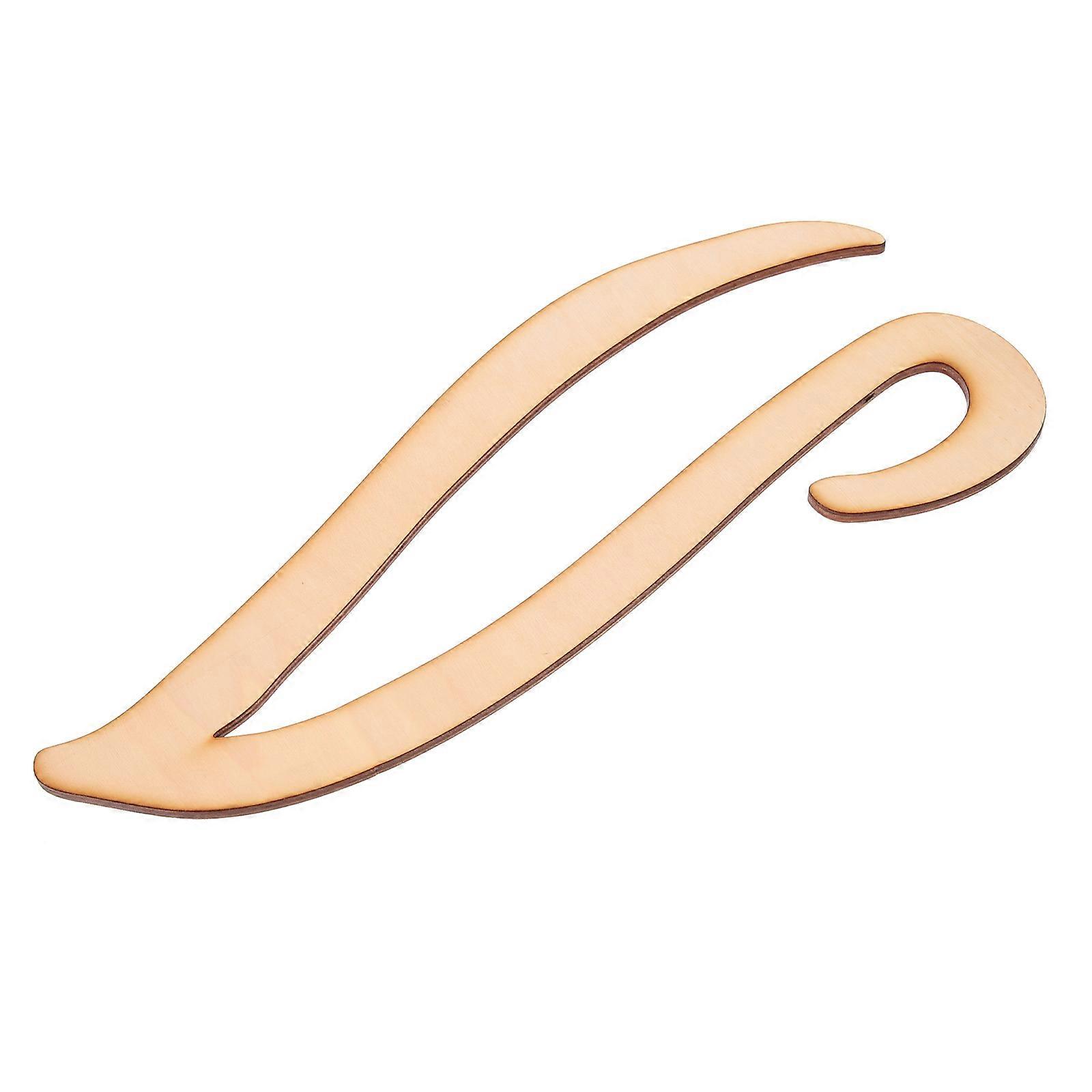 Cursive Wooden Letter Wall Decor Large Wood Alphabet Khaki 30X13cm DIY 1Set