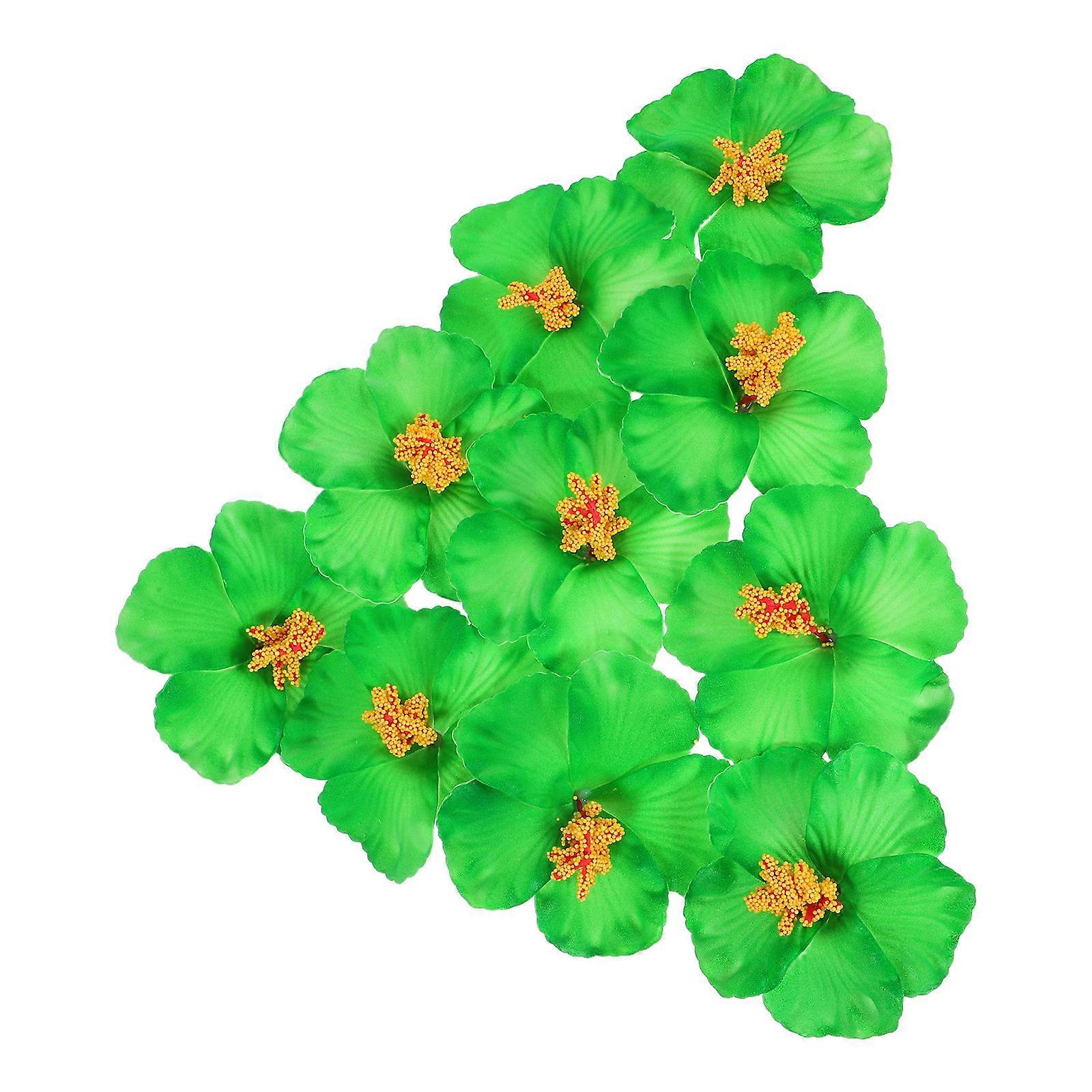 Hibiscus Artificial Flowers Decorative Flowers EVA Material 10Pcs