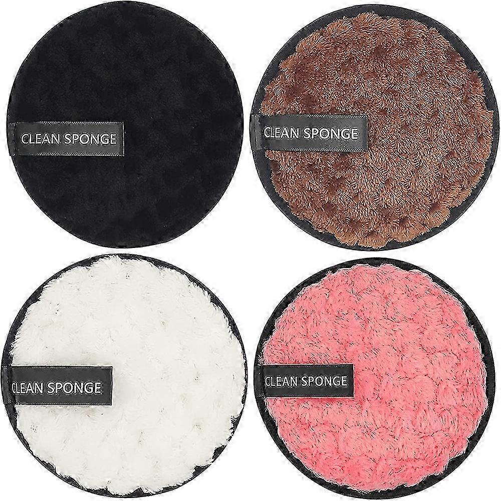 Reusable Soft Makeup Remover Pads for All Skin, Microfiber Face Rounds Wipe