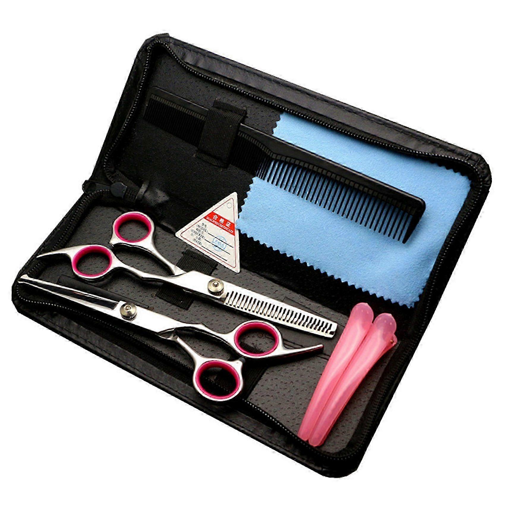 Suitable for Children Baby Anti-Scratch Scissors Fish Mouth Round Haircut Scissors Hairdressing Set