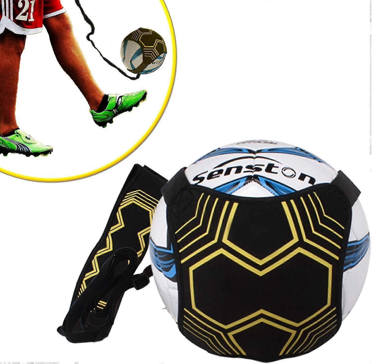 Football Kick Trainer, Football Kick Throw Single Player Practice Trainer for Beginners with Adjustable Waist Belt