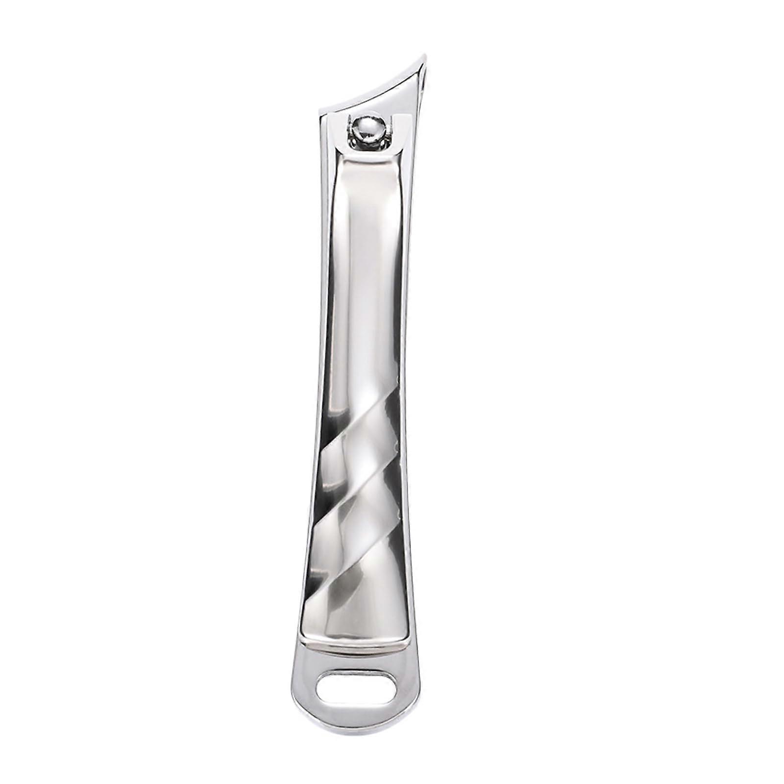 Stainless Steel Large Nail Clippers with Handle, Slanted Cuticle Trimmer for Fingernails and Toenails