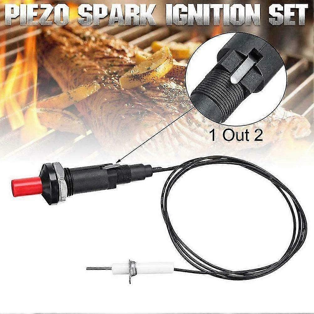 1 Set Piezo Ignition Push Button Starter Kit for Gas BBQ Grill and Stove