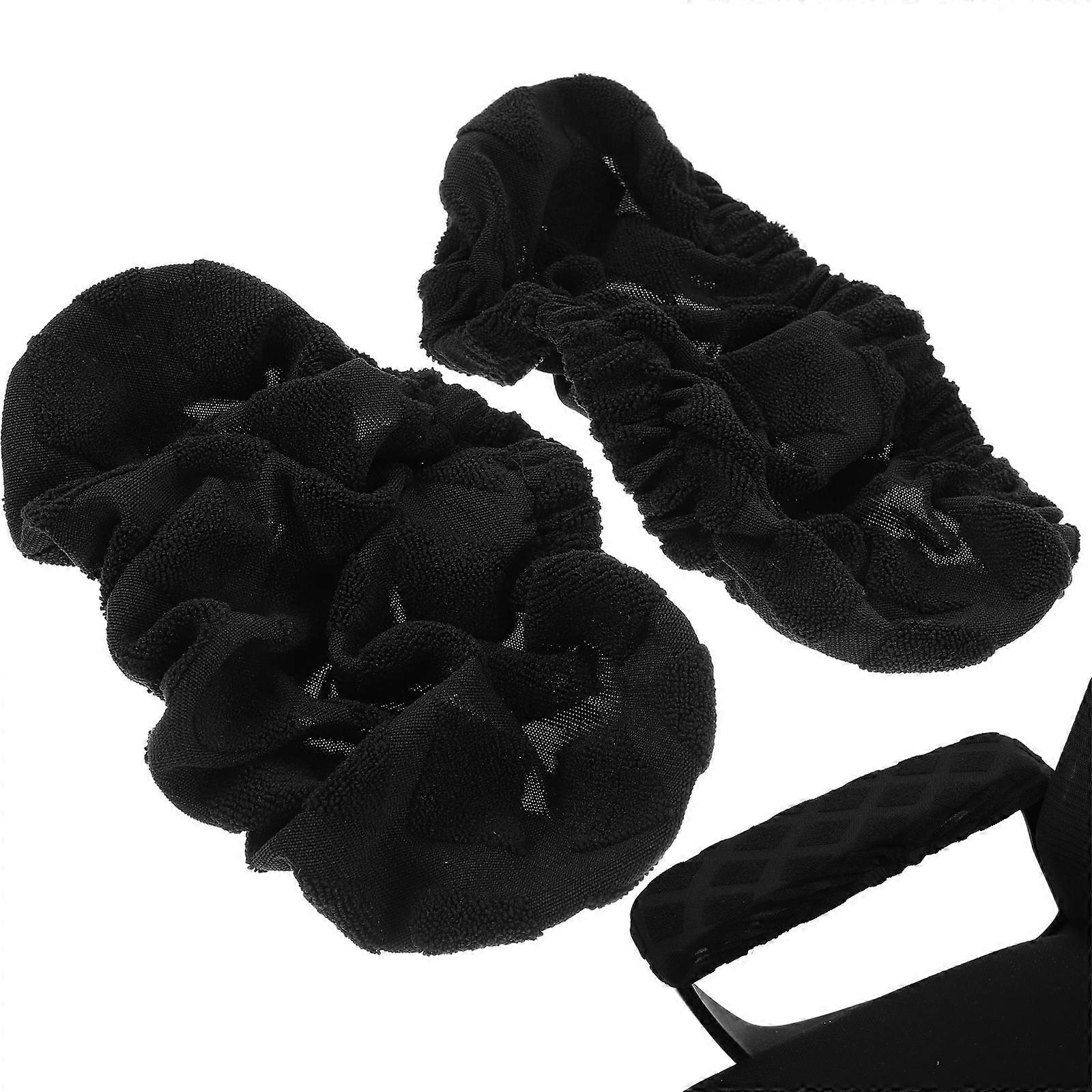 Armrest Protector Anti-slip Dust-proof 18X10X1CM Black 2Pcs