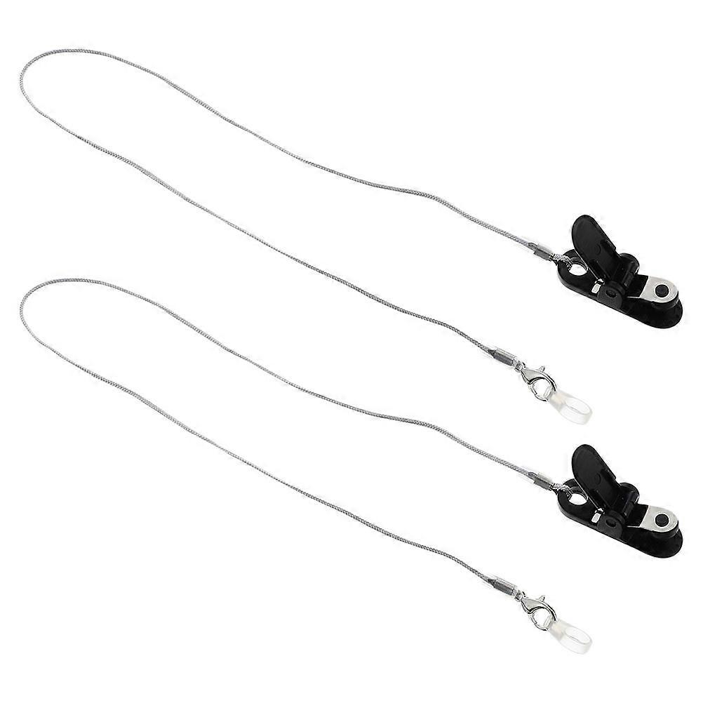 Silicone Hearing Aid Lanyard Prevent Falling Off For Travel 2Set