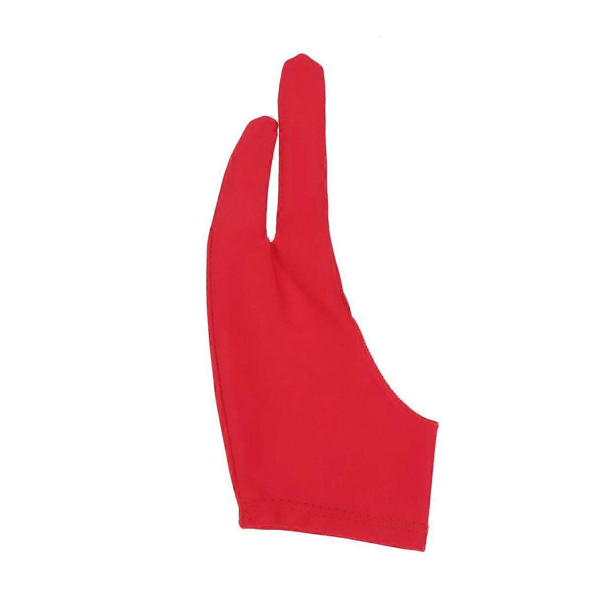 Protect Tablet Surface Artist Gloves Red Size L 2Pcs