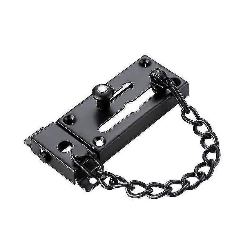Anti-theft chain, door chain, safety chain, anti-lock chain, door deadbolt home security latch, black