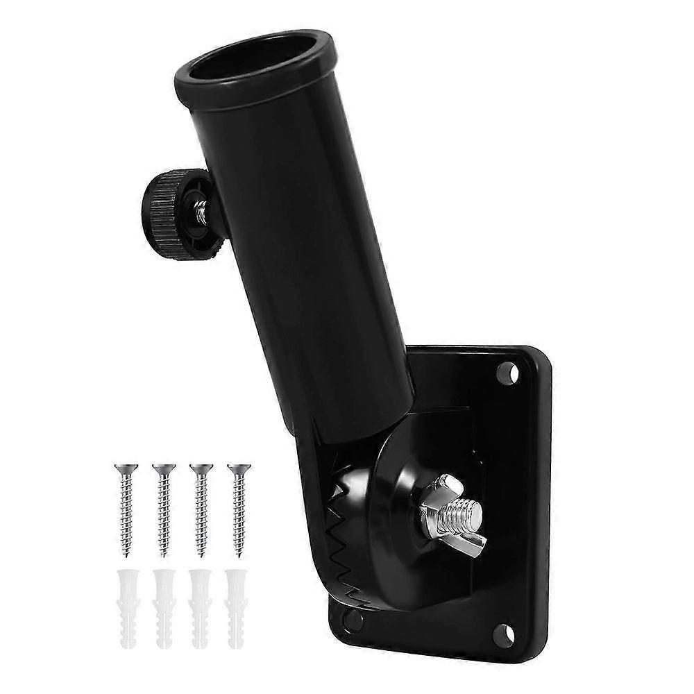 Flag Pole Holder Mounting Bracket Adjustable Flagpole Rod Hitch Bracket Multi-Position Flag Pole Mounting Bracket,Black jn